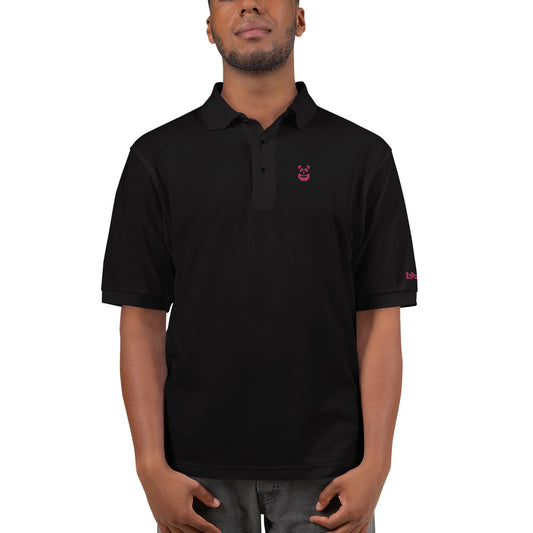 EzPanda™ Men's Premium Polo Shirt (Alternate Logo - Pink)