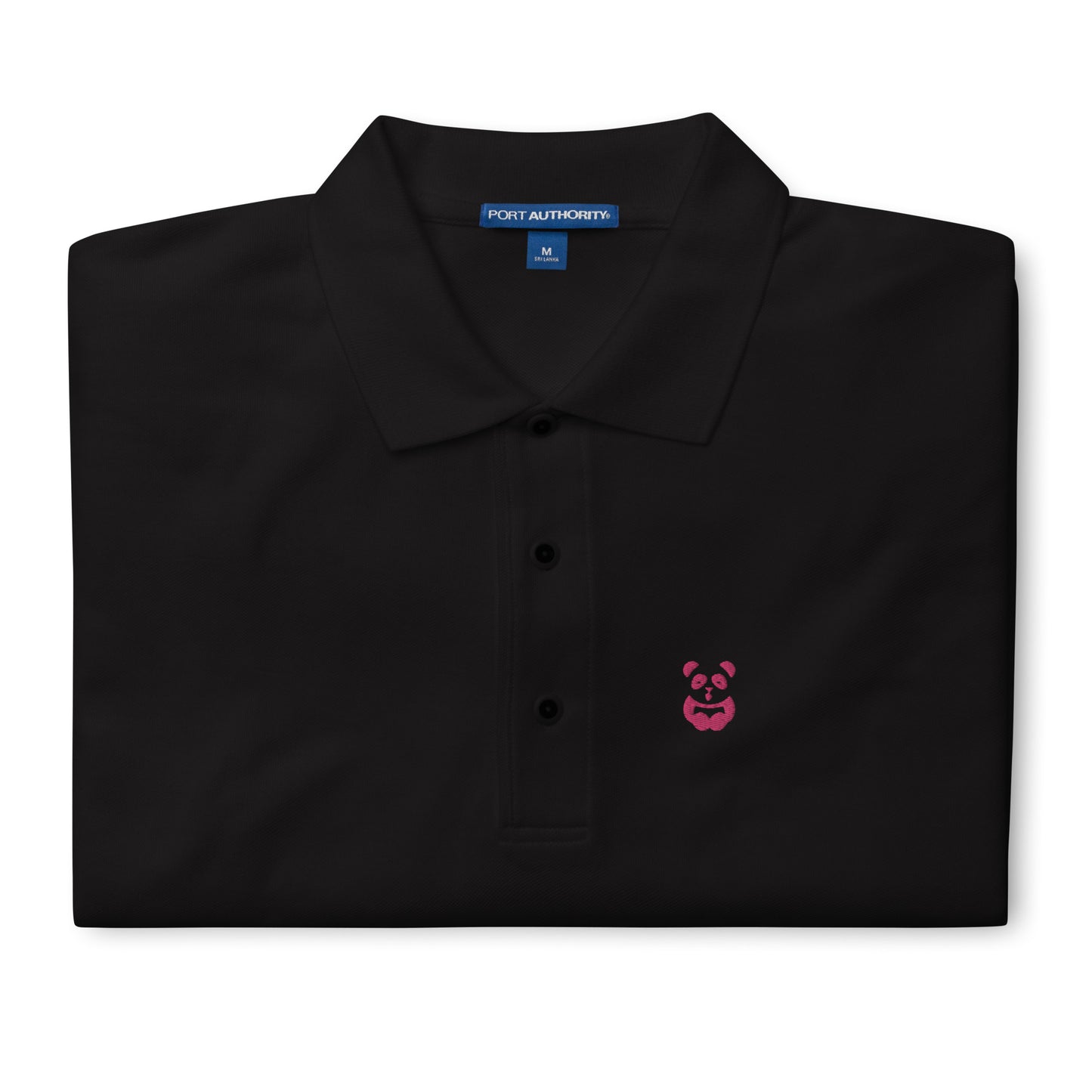 EzPanda™ Men's Premium Polo Shirt (Alternate Logo - Pink)