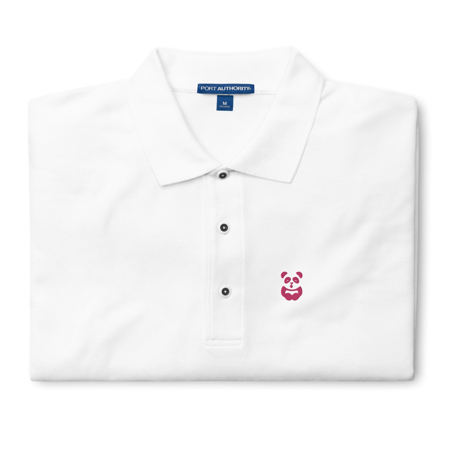 EzPanda™ Men's Premium Polo Shirt (Alternate Logo - Pink)