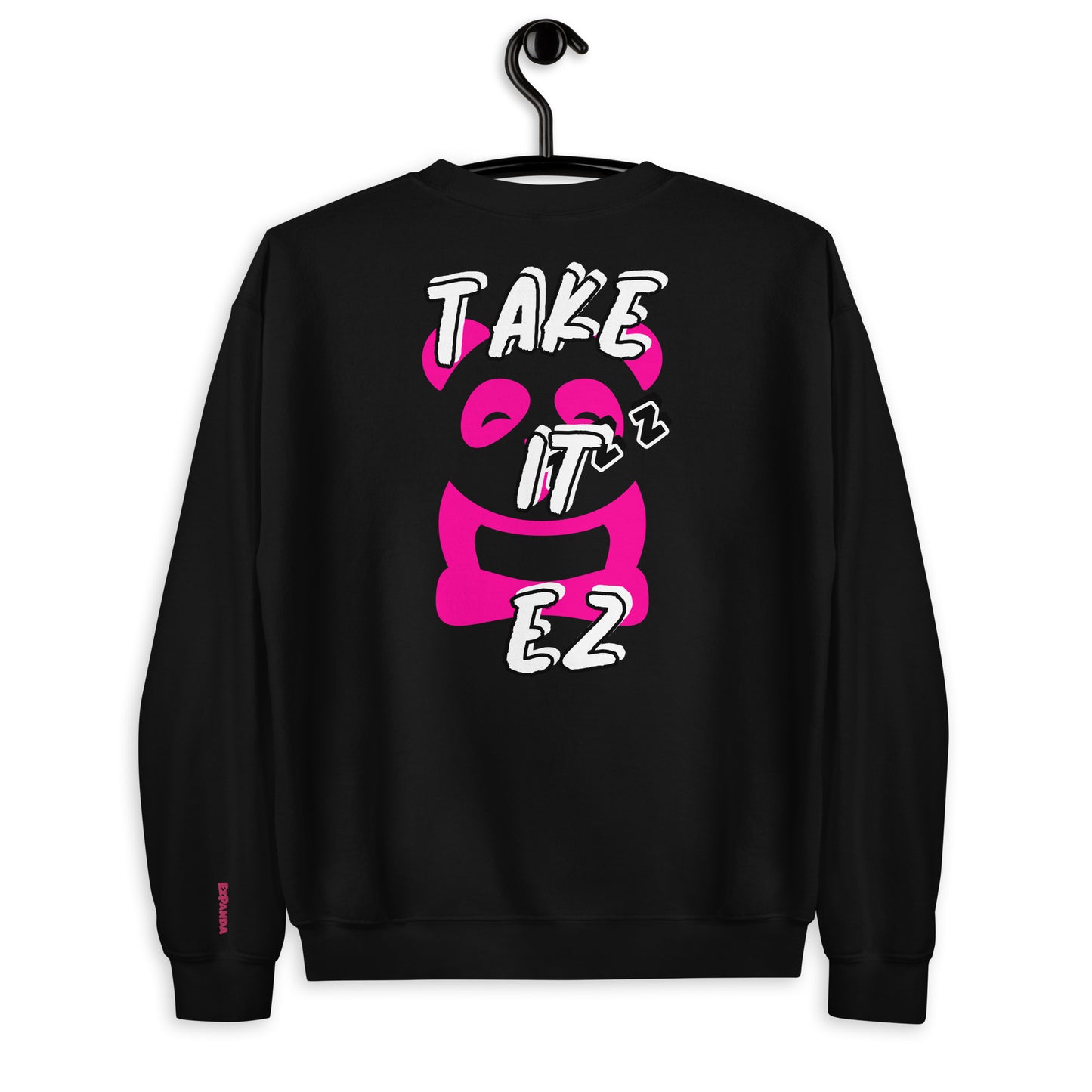 EzPanda™ Unisex Sweatshirt (Graphic Tohpoh™ - Take it Ez - Back)