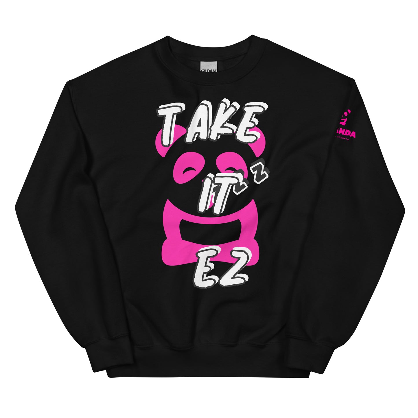 EzPanda™ Unisex Sweatshirt (Graphic Tohpoh™ - Take it Ez - Front)