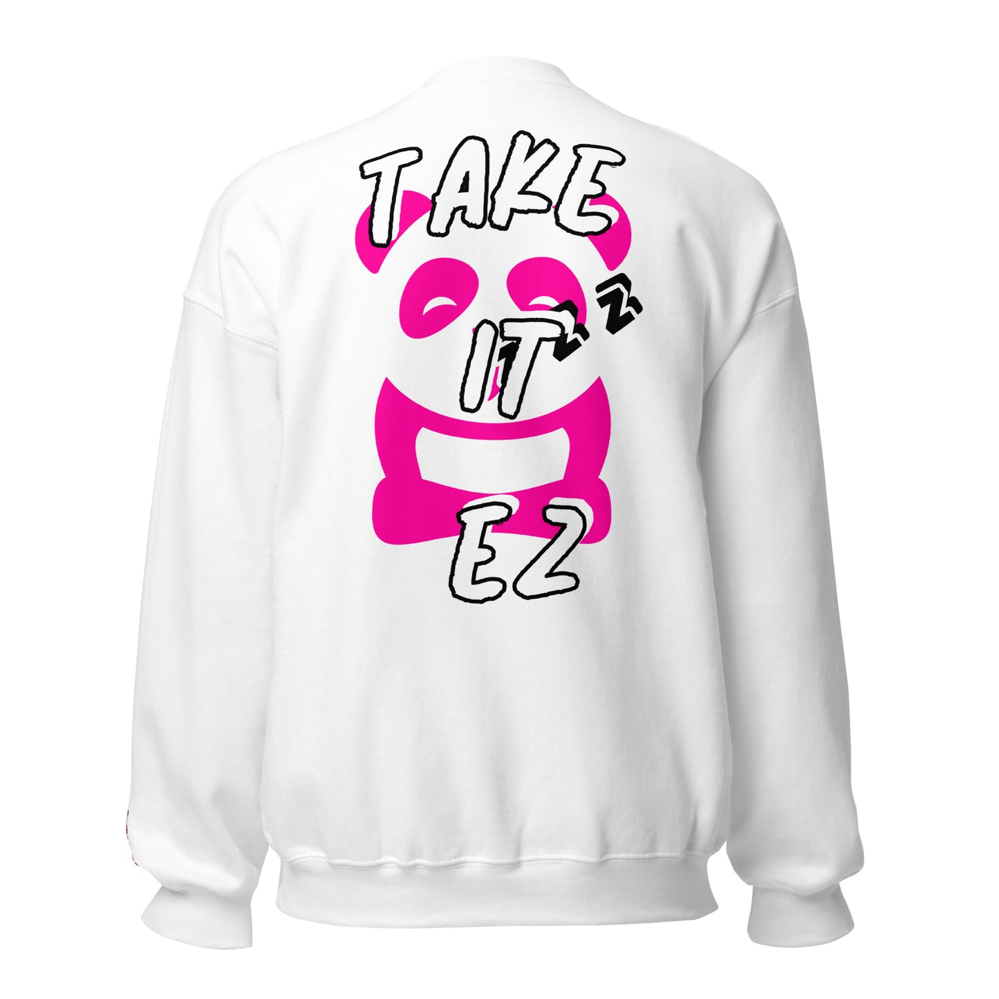 EzPanda™ Unisex Sweatshirt (Graphic Tohpoh™ - Take it Ez - Back)