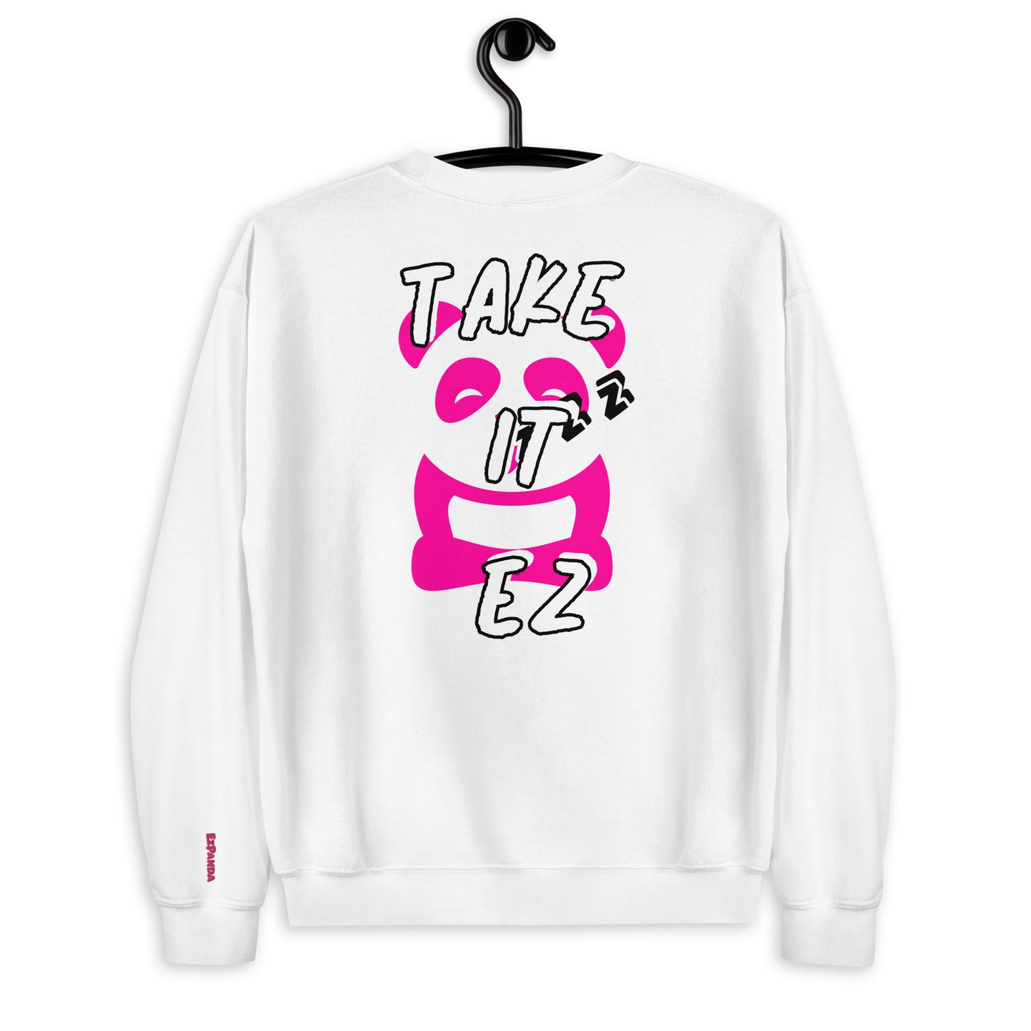 EzPanda™ Unisex Sweatshirt (Graphic Tohpoh™ - Take it Ez - Back)