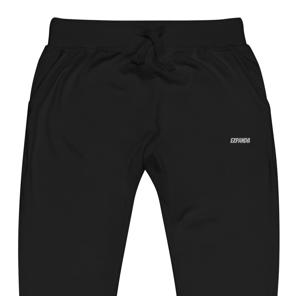 EzPanda™ Unisex Fleece Sweatpants (Black & White Name Only)