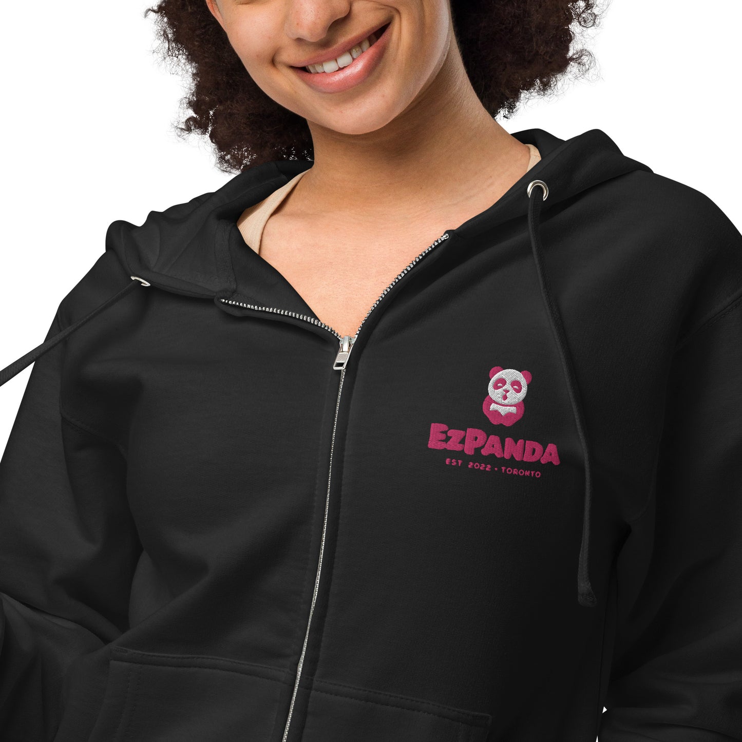 EzPanda™ Unisex Classic Fleece Zip Up Hoodie (Alternate Logo - Toronto)