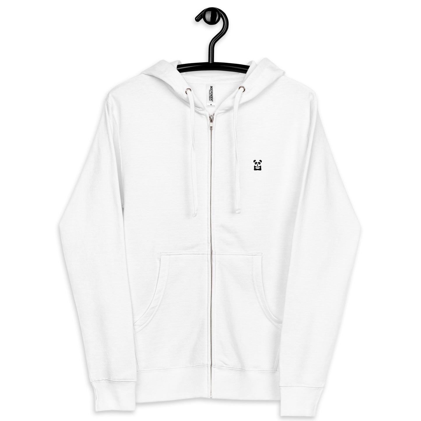 EzPanda™ Unisex Classic Fleece Zip Up Hoodie (Original Logo - Transparent Black)