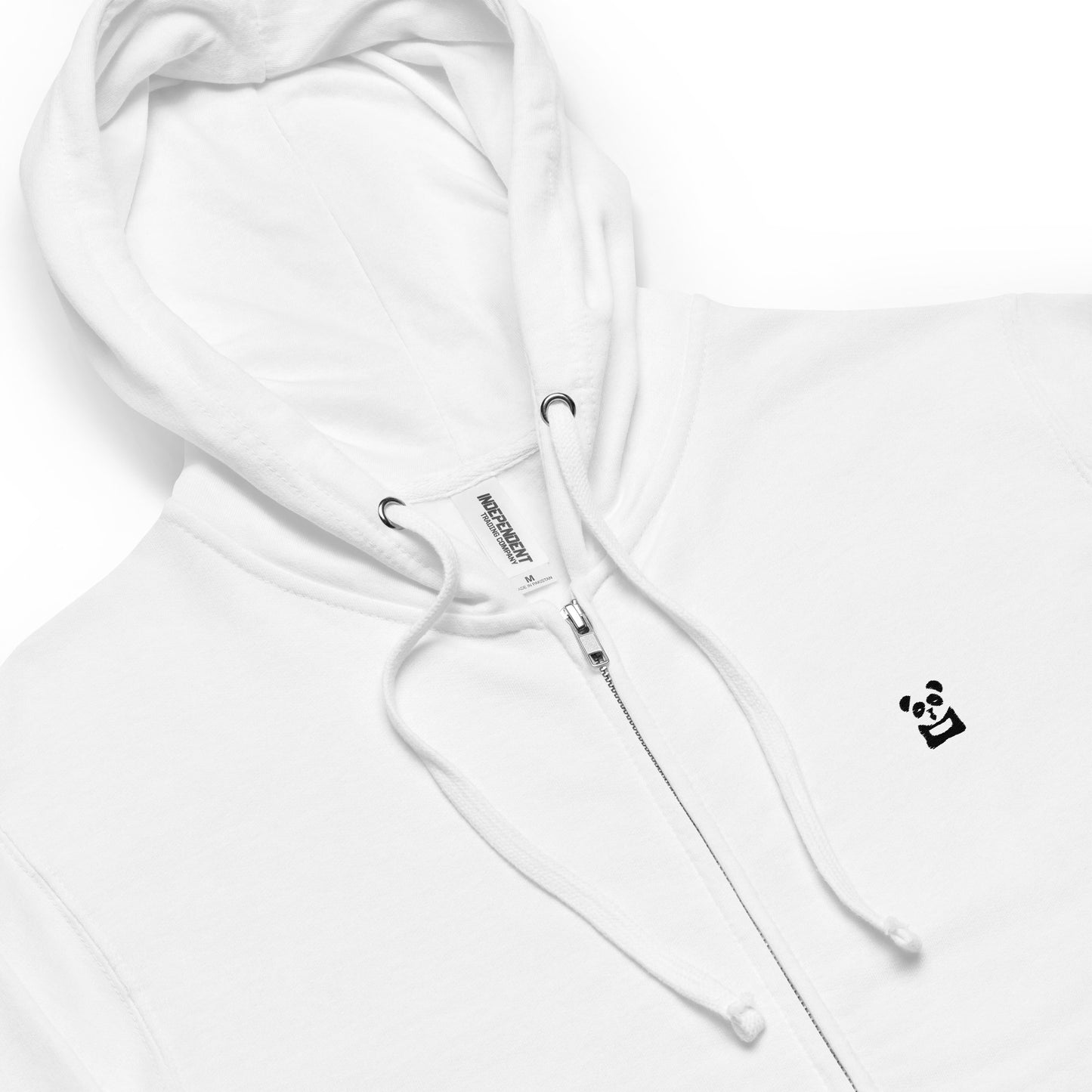 EzPanda™ Unisex Classic Fleece Zip Up Hoodie (Original Logo - Transparent Black)