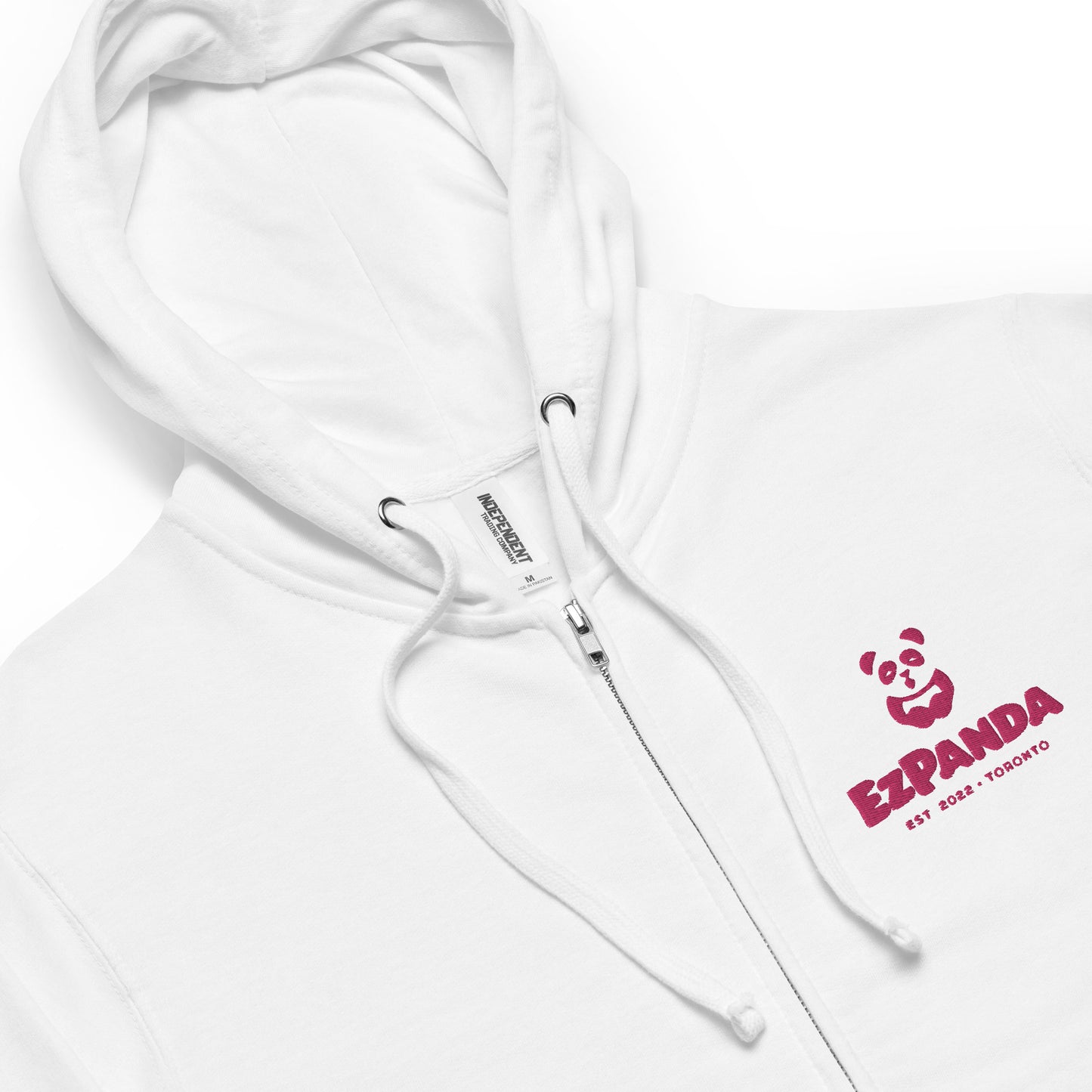 EzPanda™ Unisex Classic Fleece Zip Up Hoodie (Alternate Logo - Transparent - Toronto)