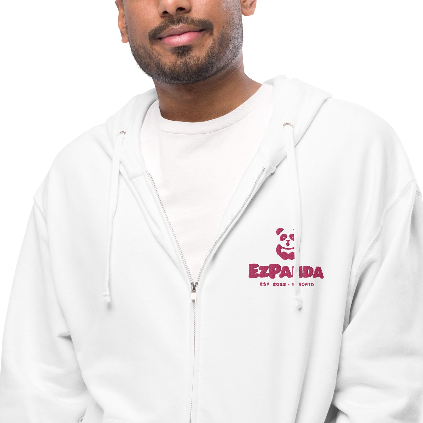 EzPanda™ Unisex Classic Fleece Zip Up Hoodie (Alternate Logo - Transparent - Toronto)