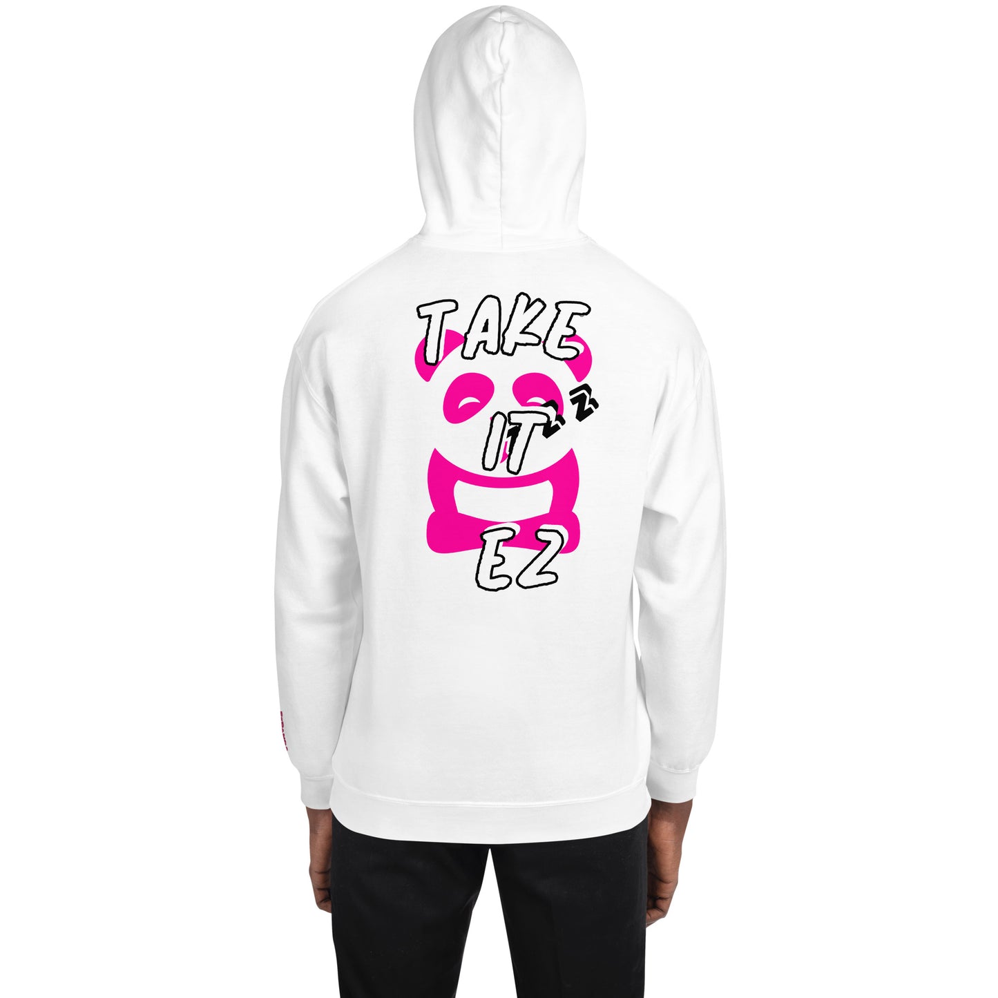 EzPanda™ Unisex Heavy Blend Hoodie (Graphic Tohpoh™ - Take it Ez - Back)