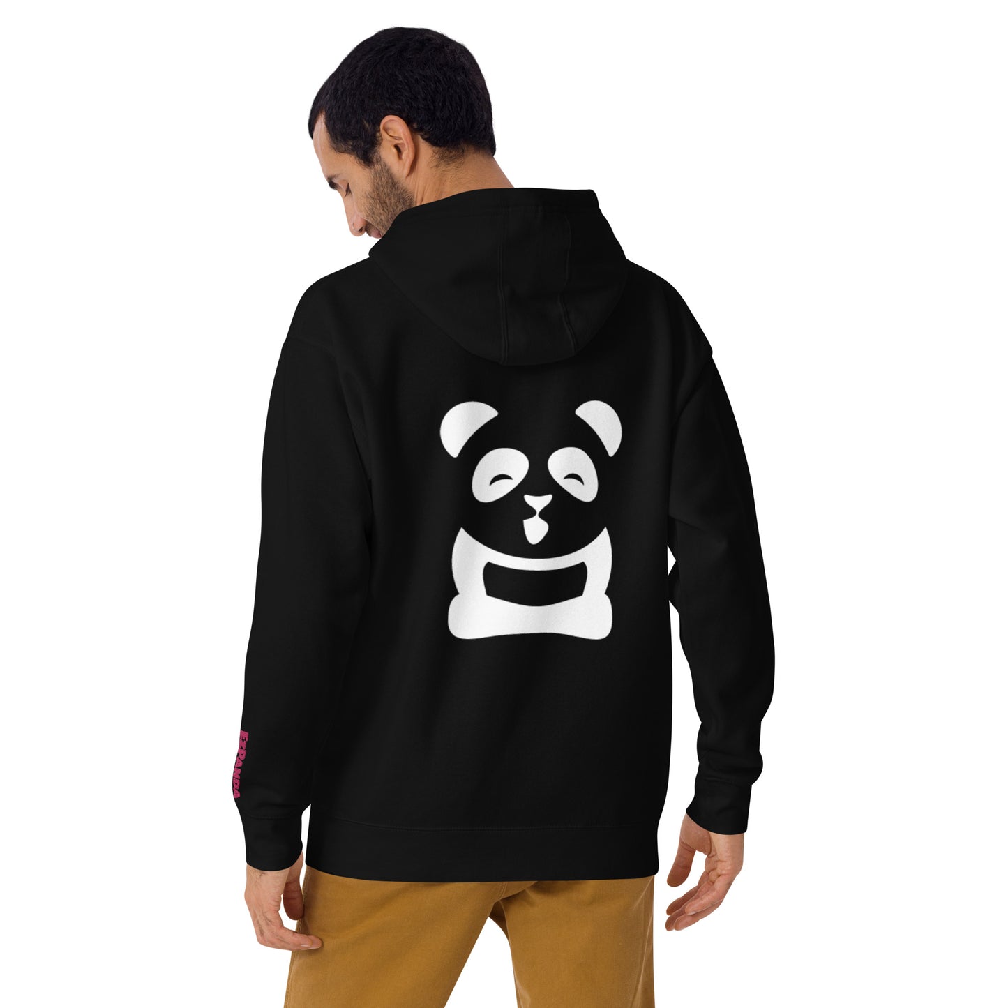 EzPanda™ Unisex Premium Hoodie (Original Logo - Transparent White + Alternate Name Left Sleeve Logo - Big Tohpoh™)