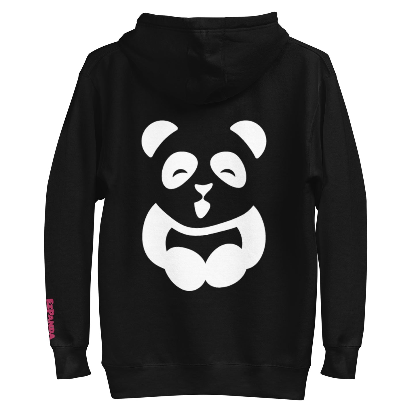 EzPanda™ Unisex Premium Hoodie (Alternate Logo - Transparent White + Alternate Name Left Sleeve Logo - Big Tohpoh™)