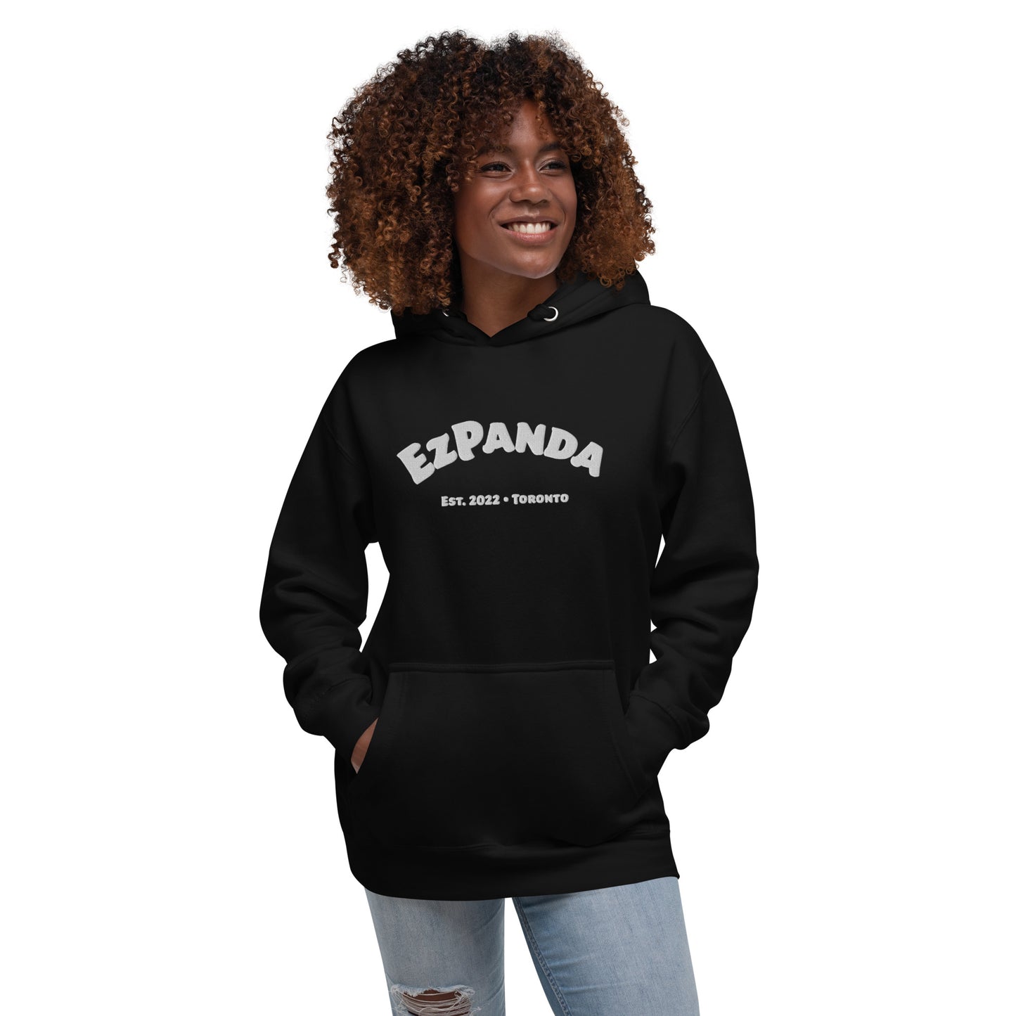 EzPanda™ Unisex Premium Classic Hoodie (Alternate Name + Toronto only - White)