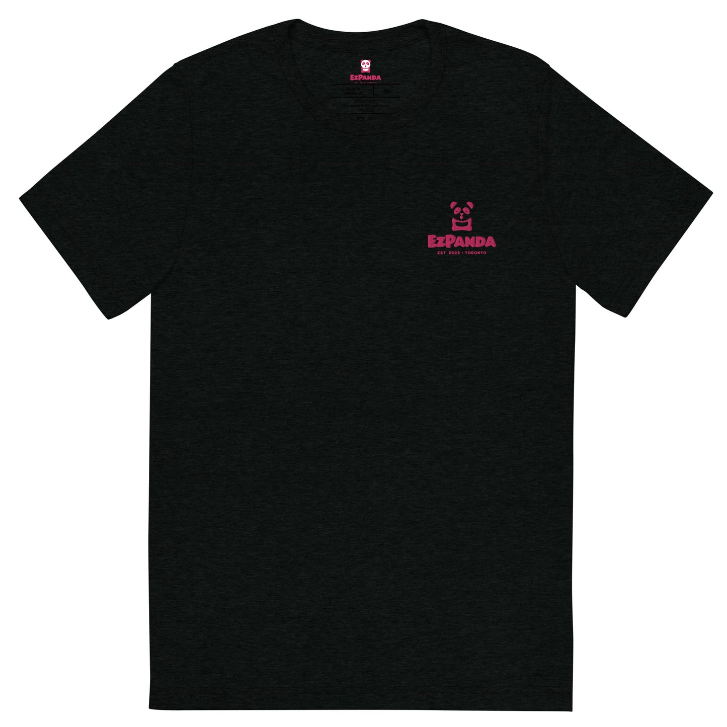 EzPanda™ Unisex Tri-Blend T-Shirt (Original Logo - Transparent Pink - Toronto)