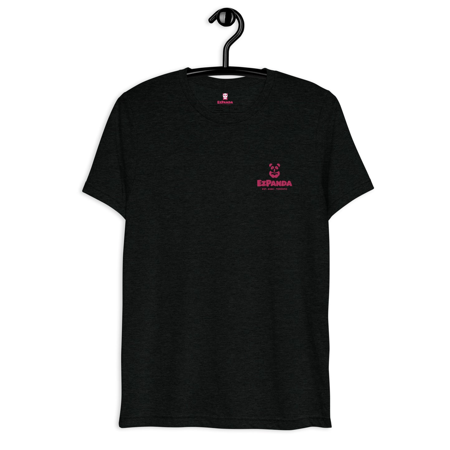 EzPanda™ Unisex Tri-Blend T-Shirt (Alternate Logo - Transparent Pink - Toronto)