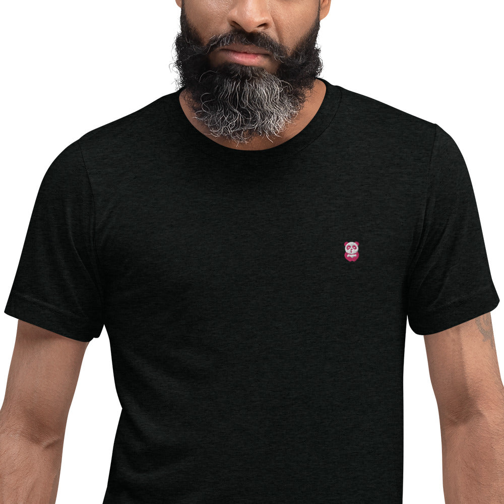 EzPanda™ Unisex Tri-Blend Tee (Alternate Logo - Pink)