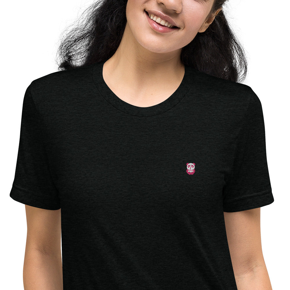 EzPanda™ Unisex Tri-Blend Tee (Alternate Logo - Pink)