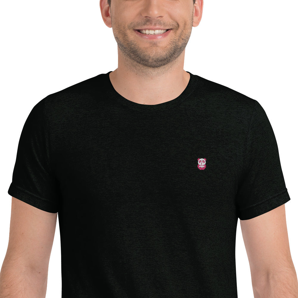 EzPanda™ Unisex Tri-Blend Tee (Alternate Logo - Pink)