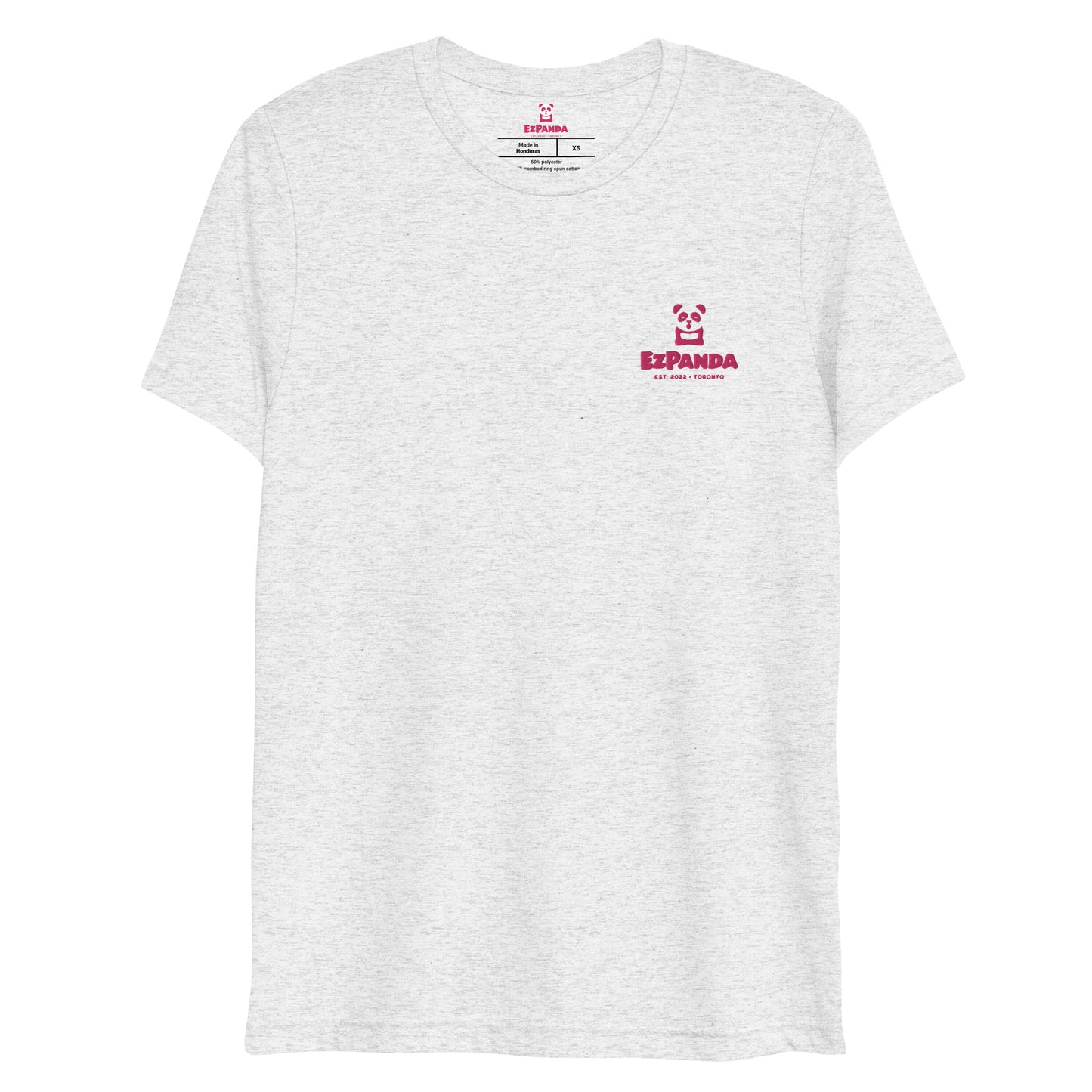 EzPanda™ Unisex Tri-Blend T-Shirt (Original Logo - Transparent Pink - Toronto)