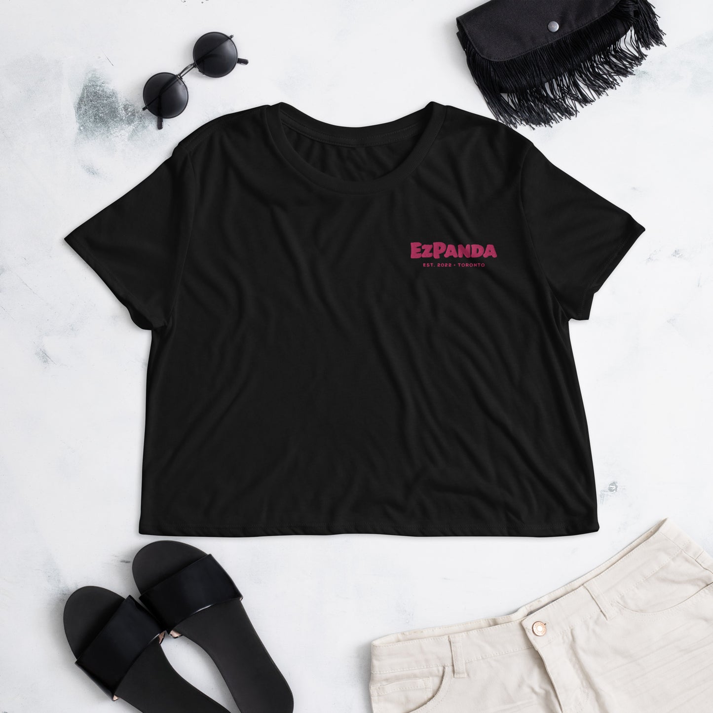 EzPanda™ Women's Classic Crop Tee (Alternate Name + Toronto)