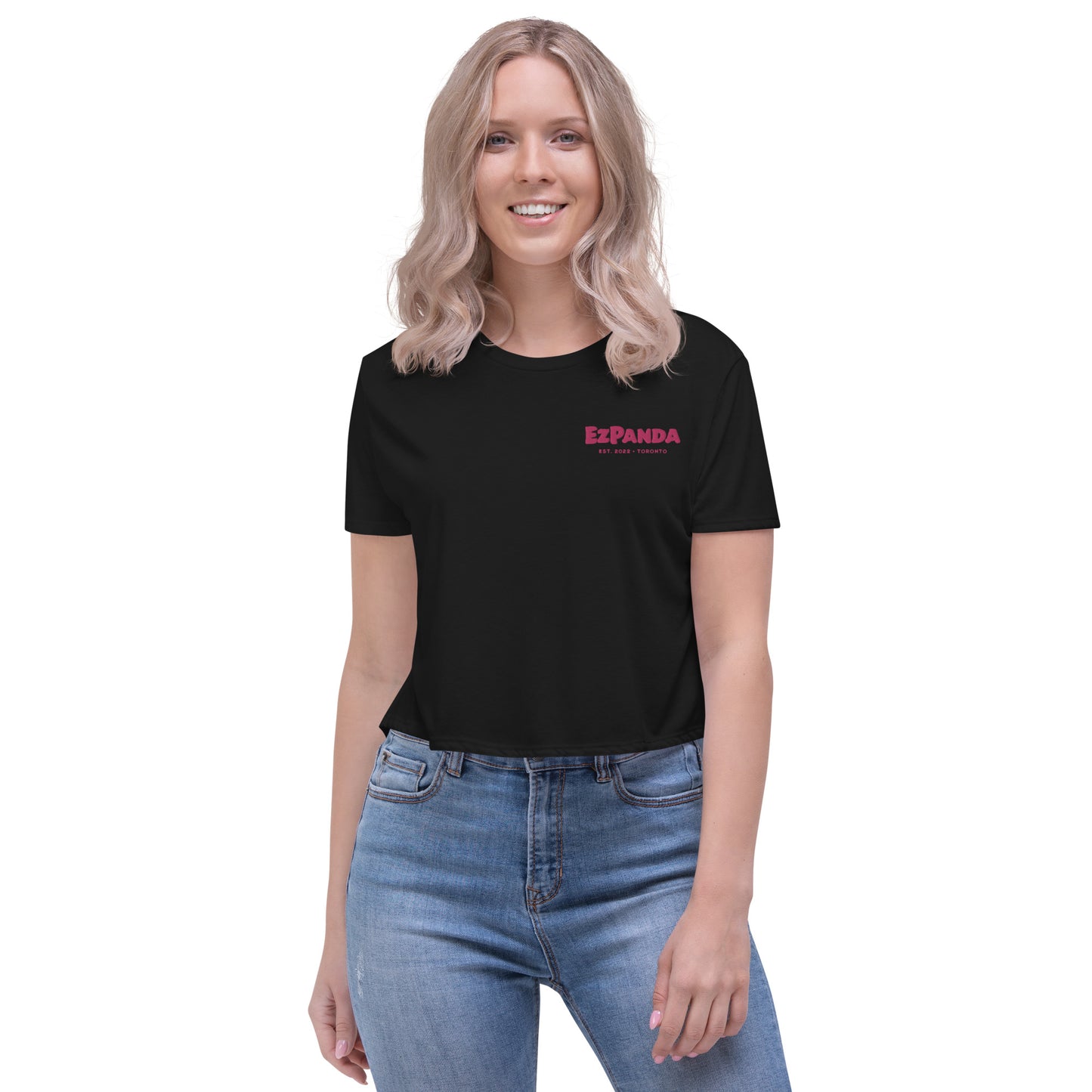 EzPanda™ Women's Classic Crop Tee (Alternate Name + Toronto)