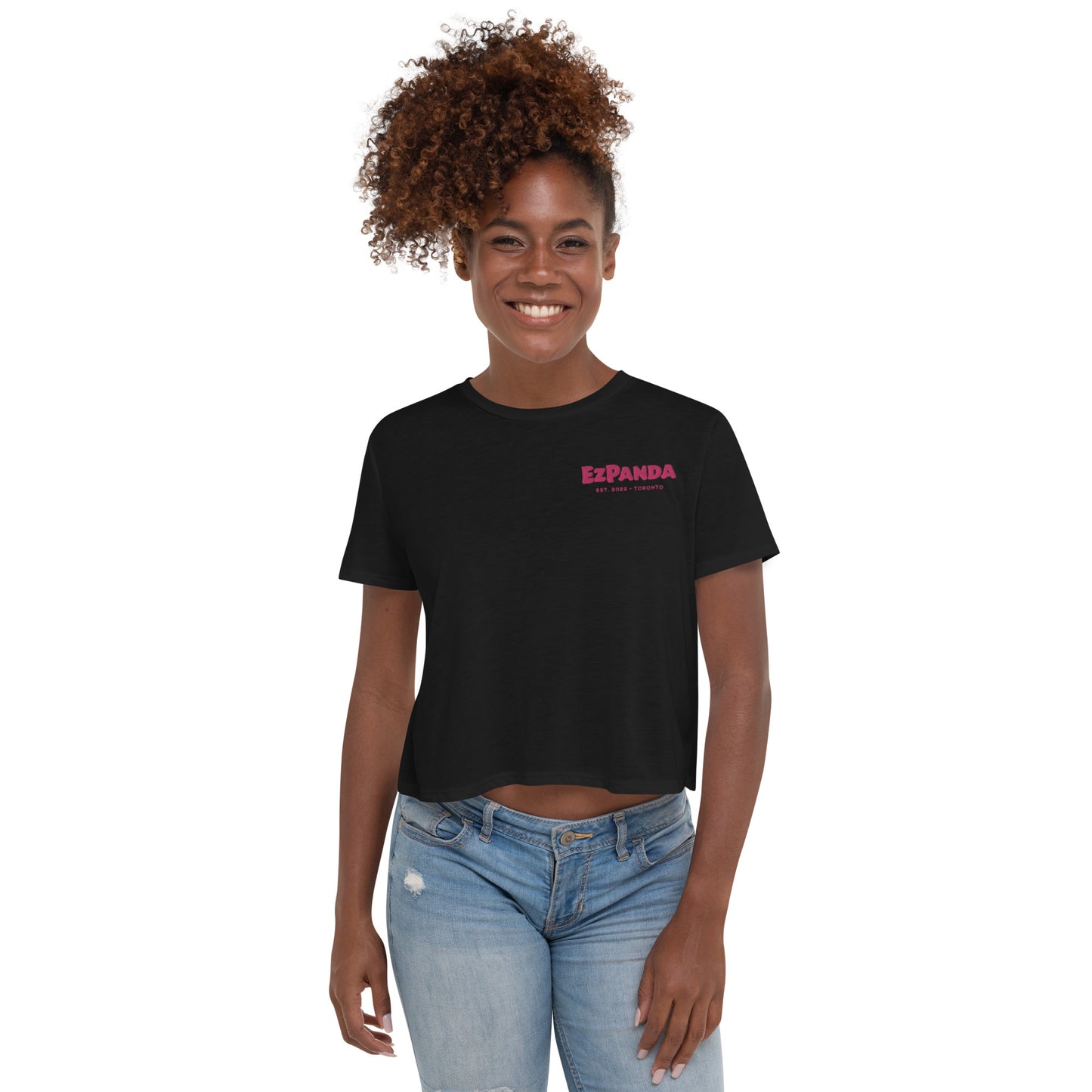 EzPanda™ Women's Classic Crop Tee (Alternate Name + Toronto)